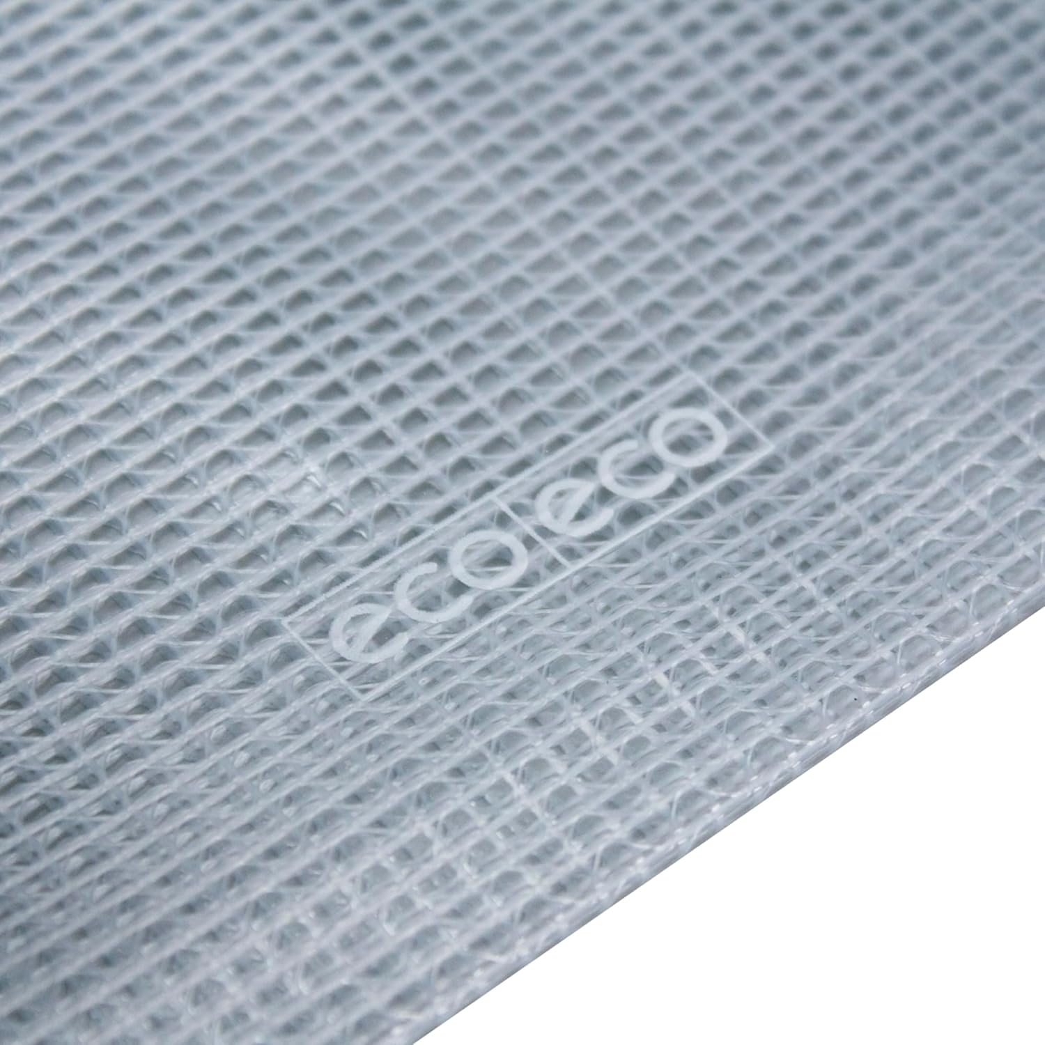 eco-eco A5 95% Recycled Super Strong Bag, Waterproof Mesh Tuff Bag, Reinforced, Black Zip Closure eco038 Clear - Image 5