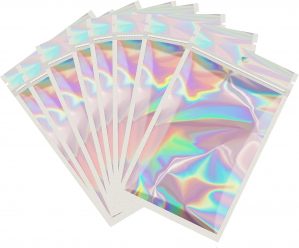 100pcs Gray Mylar Ziplock Bags R...