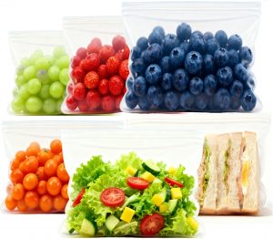 6PCS Reusable Food Silicone Freezer...