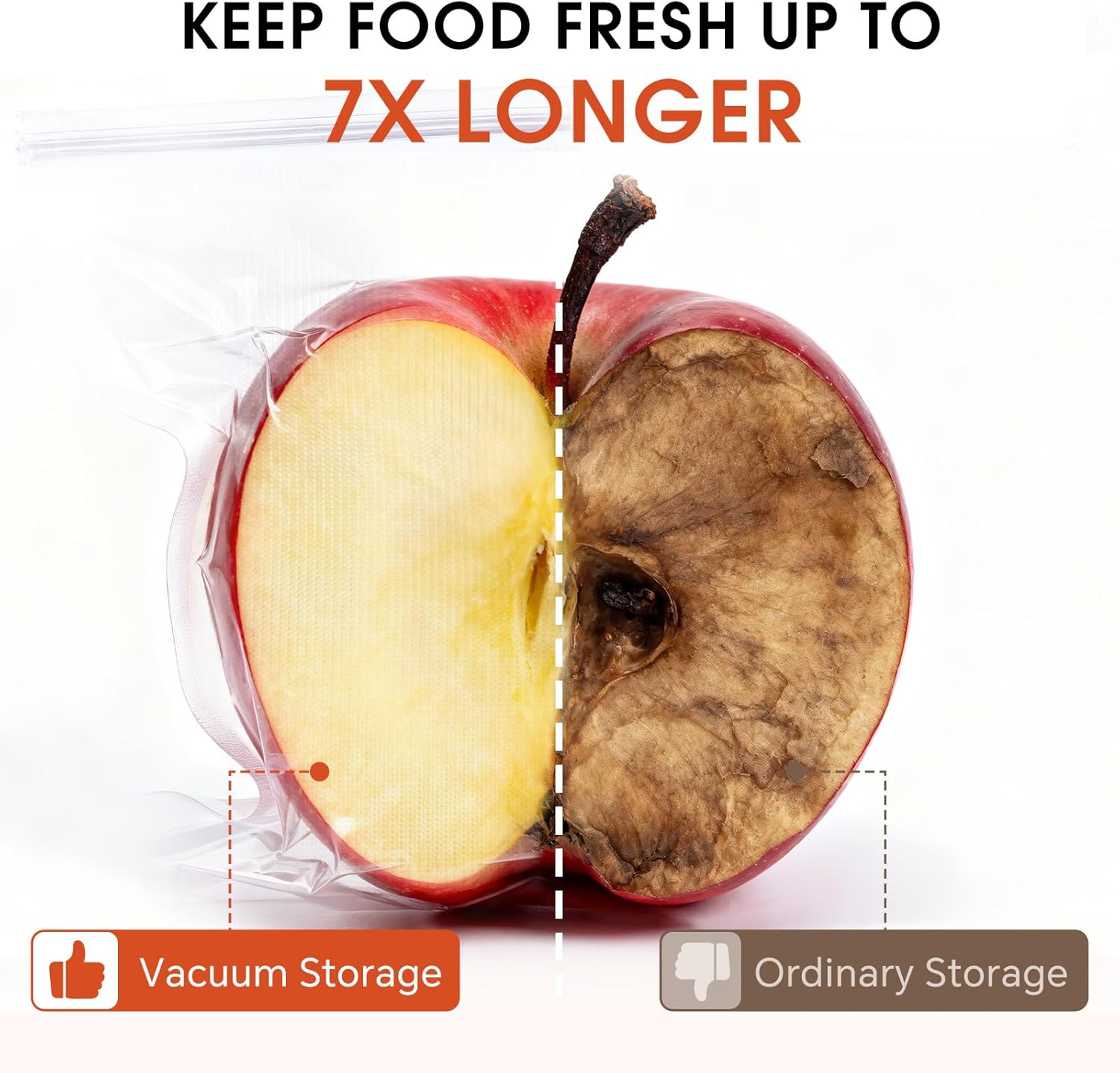 Reusable Vacuum Seal Bags, 12 PCS 30 × 34cm BPA-Free Zip Seal Food Storage Bags with Air Valve, Leak-Proof Sous Vide Bags for Meal Prep, Freezer & Food Preservation - Image 5