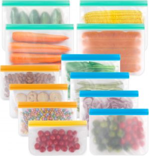 RASSE Reusable Storage Bag 12 Pack ...