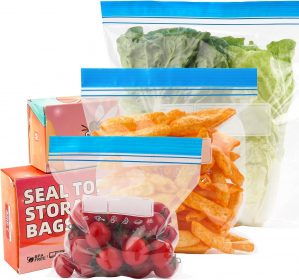 95 Pack Food Storage Freezer Bags, ...