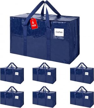 Moving Bags 93 L, 6-Pack Storage Ba...