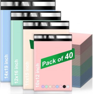 40pcs Colored Mailing Bags Vinted P...