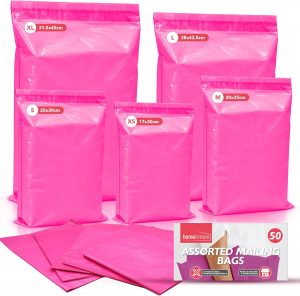 SOL 50pk Pink Assorted Mailing Bags...