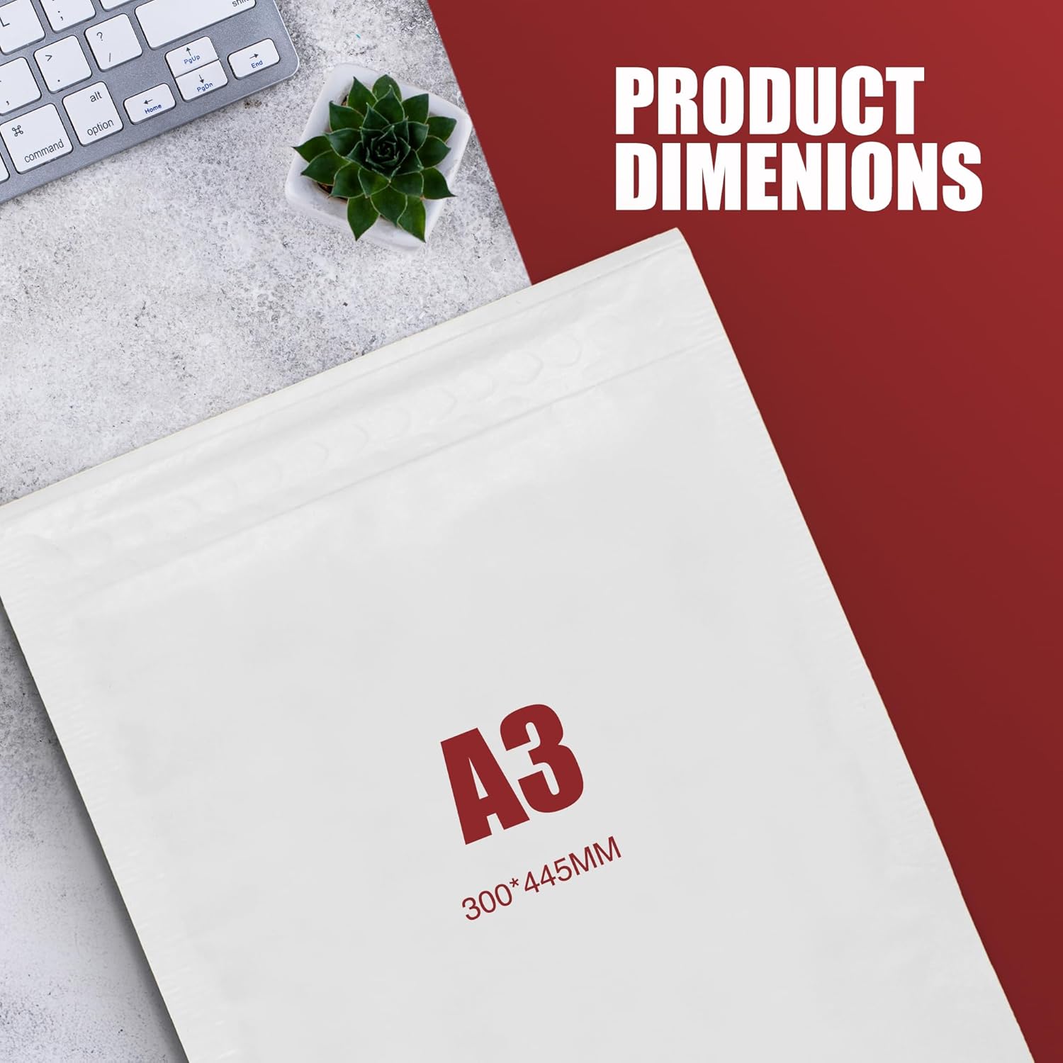 Padded Envelopes A3 A4 A5 A6, Padded Bubble Envelopes Bags Postal Wrap Envelope - Image 2