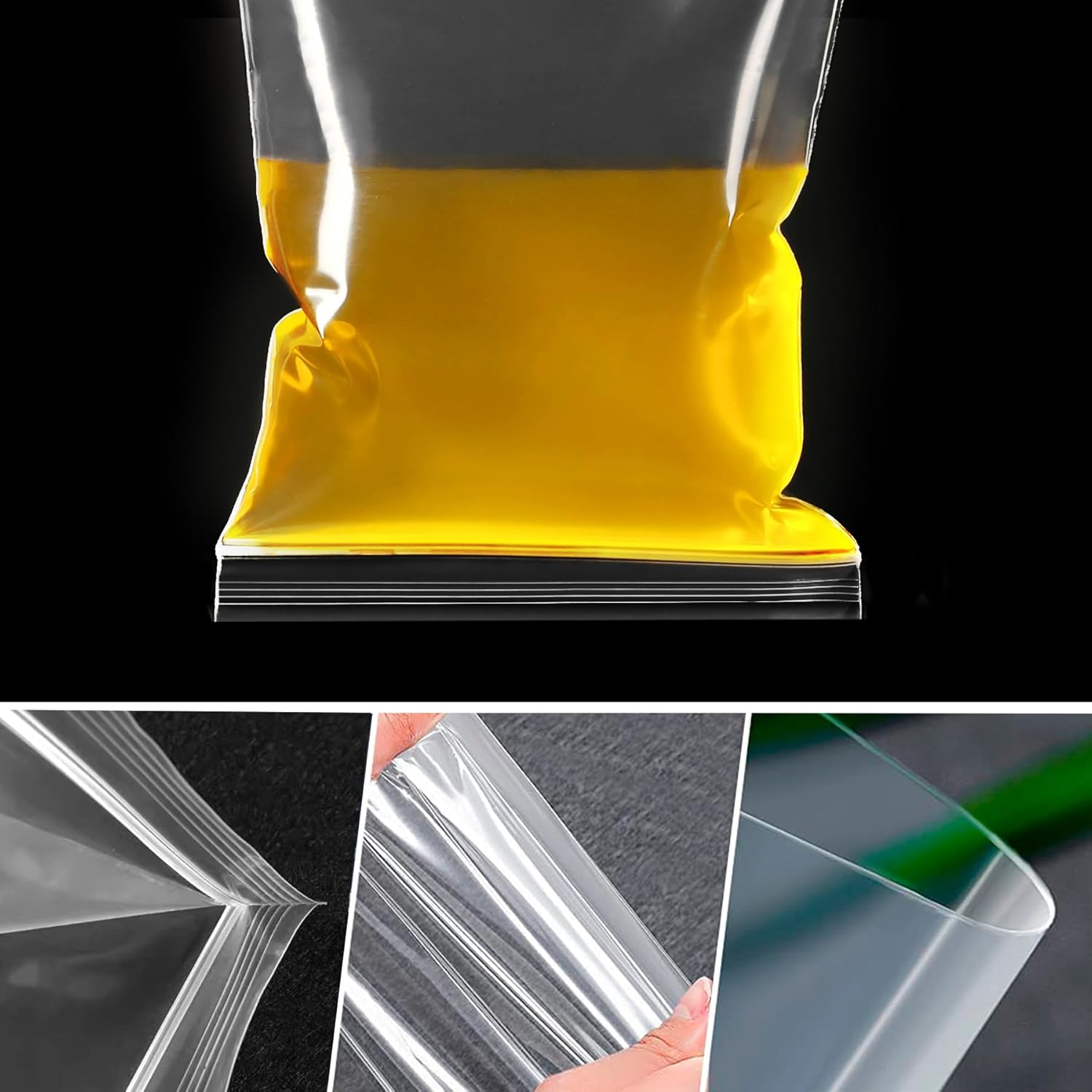 Resealable Clear Plastic Ziplock Bags 40x50cm Large Sealed Bag Storage Bag Press Thickening and Durable Grip Seal Bags for Shoes, Blankets, Clothing Storage, 20PCS - Image 3