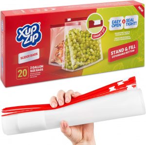 XupZip 9.1L Slider Freezer Bags wit...