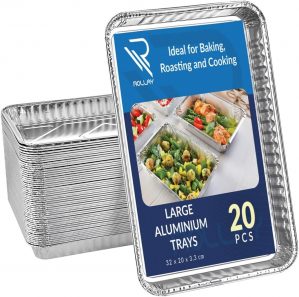 20 Pack Large Aluminium Foil Trays ...