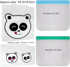 2 PACK- ZIP LOCK FOOD STORAGE FREEZ...