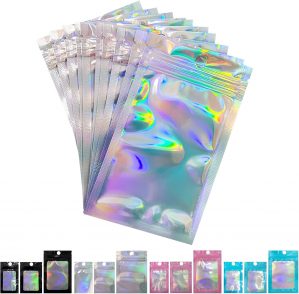 FUNTOOB Mylar Bags 100Pcs Silver Ho...