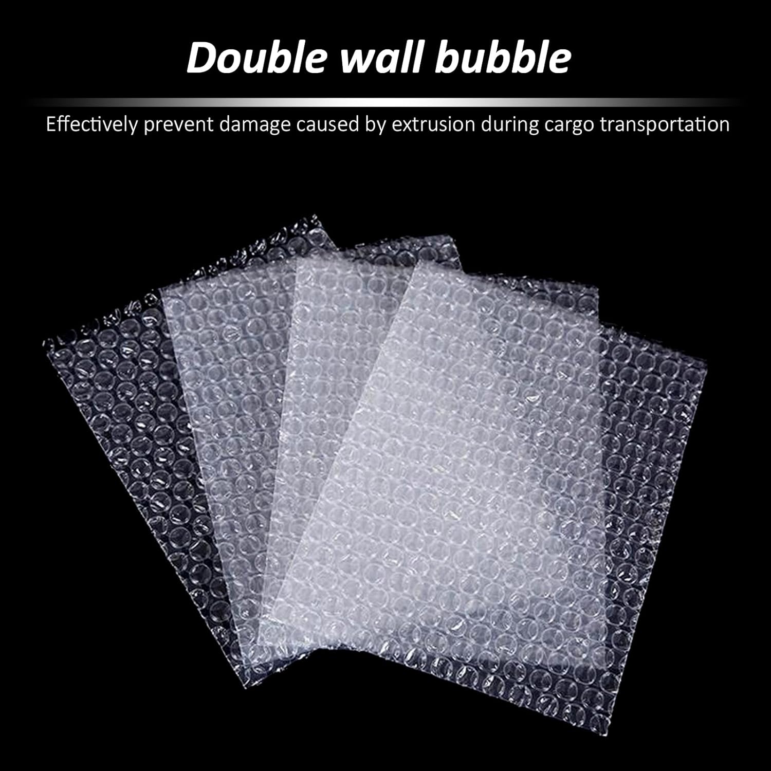 Bubble Pouch Wraps, Clear Not Self-Seal Bubble Out Bags for Packing, Double Walled Cushioning Bags for Shipping, Storage and Moving(30X35CM,50Pack) - Image 5