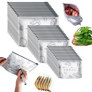 30PCS Reusable Aluminium Foil Bags,...