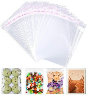100Pcs Self Seal Clear Cellophane B...