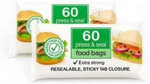 120 Strong Press and Seal Food Bags...