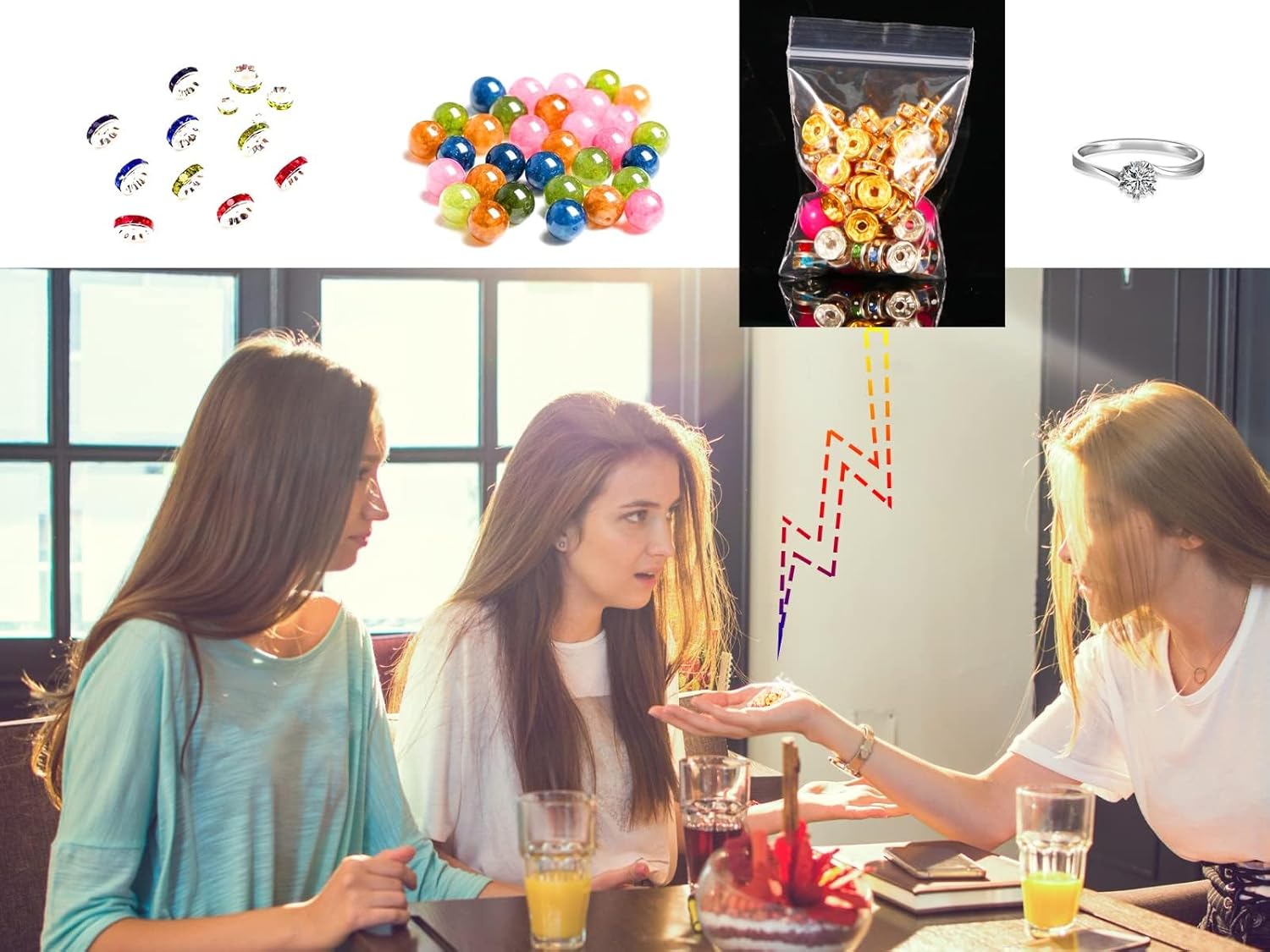 300Pcs Small Resealable Clear Plastic Grip Seal Bags - Mini Ziplock Pouches 6 * 4 cm - Tiny Transparent Polythene for Jewelry, Candies - Image 5