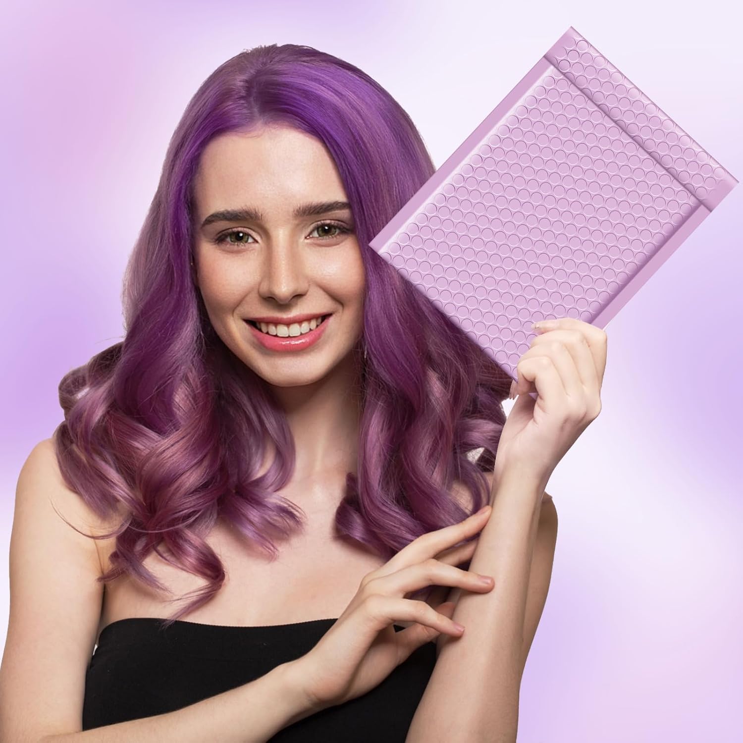 Switory 25pcs Padded Envelopes Purple Bubble Mailers 6x10 Waterproof Opaque Bubble Envelopes Thick Padded Mailers Packaging for Jewelry, Makeup Lavender - Image 9