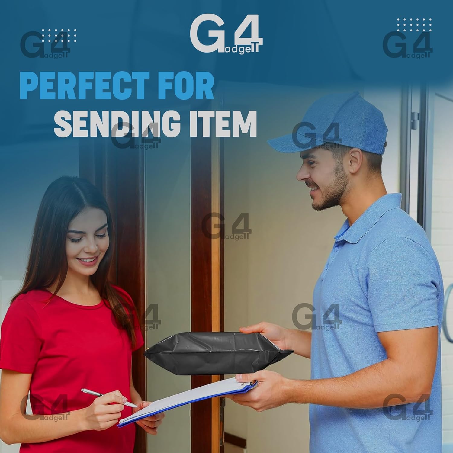 Poly Postal Mailing Bags Pack Of 50 9"X12" For Postage Packaging Bags For Mailing Or Posting Parecels Bag For Postages Strong Self Seal 100% Recyclable - Image 5