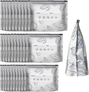 3 Sizes Re-sealable Foil Bags, 30 p...