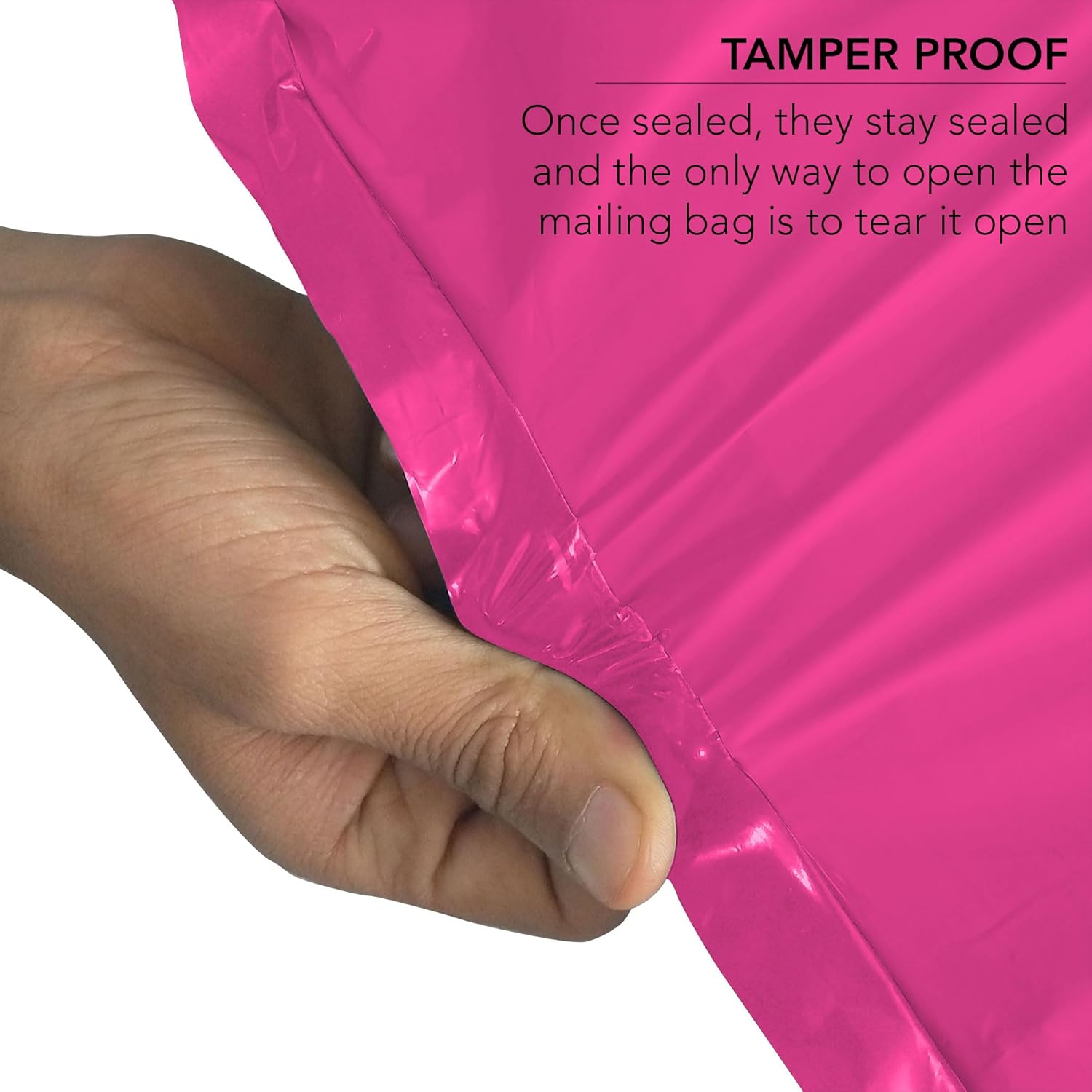 50 Mailing Bag Hot Pink Mailing Poly Postal Self Seal Bags, iSOUL Small 10 x 14 Inch Postage Packaging Assorted Mailers Posting Shipping Post Parcels Package Bags - Image 5