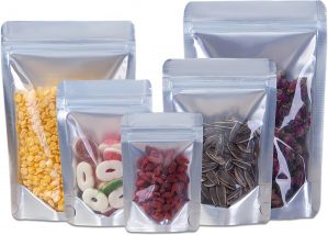 50pcs Mylar Resealable Stand Up Alu...