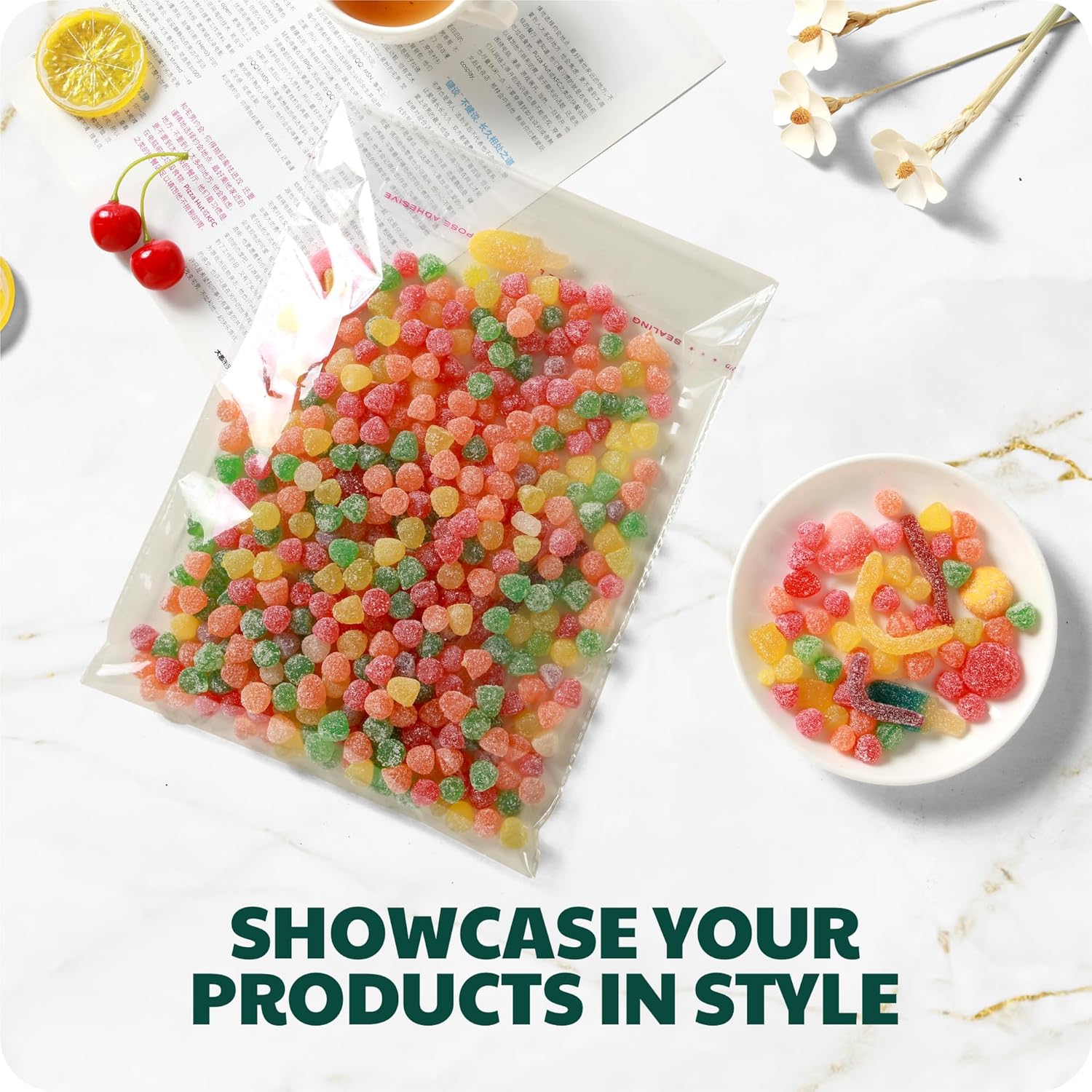 HURUC A4 Clear Self-Seal Cellophane Bags – 100 Pack | Self-Adhesive OPP Bags for Documents, Prints, Cookies, Crafts,Easter, Stationery & Gifts - Image 5