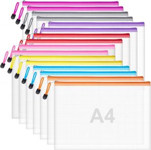 Plastic Wallets, 16 Pack A4 Documen...