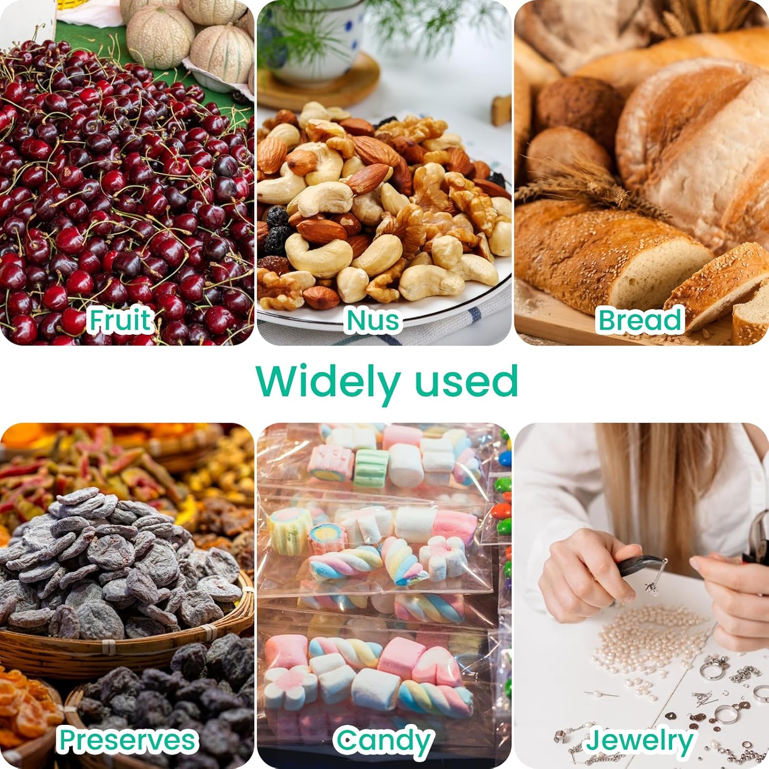 100Pcs Cellophane Bags (8.5x17cm) – Small Self-Seal Clear Cookie Bags for Sweets, Chocolates, Jewellery, Gifts | Floral-Cut Design | Multipurpose Treat Packaging - Image 7