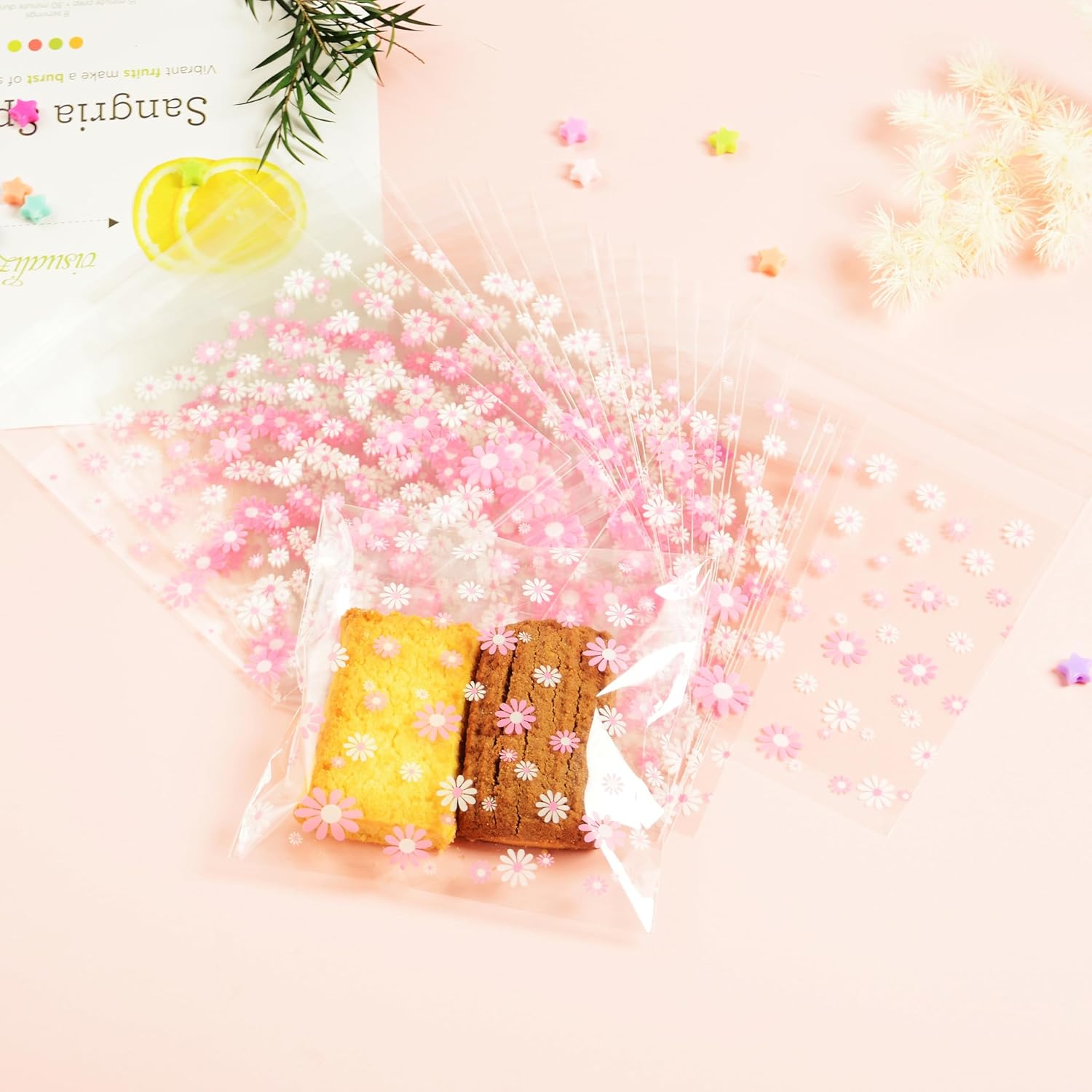 Cellophane Bags, Cookie Bags,Self Seal Sweet Bag & Glassine Bag,Opp Cellophane Bag Small for Food, Sweet,Biscuit, Candies,Cards,Gifts (10 x 10cm-100pcs) - Image 5
