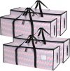 4 Pack Clear Clothes Storage Bags, ...
