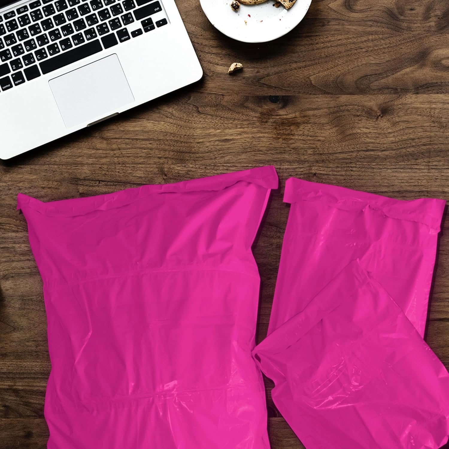 50 Mailing Bag Hot Pink Mailing Poly Postal Self Seal Bags, iSOUL Small 10 x 14 Inch Postage Packaging Assorted Mailers Posting Shipping Post Parcels Package Bags - Image 8