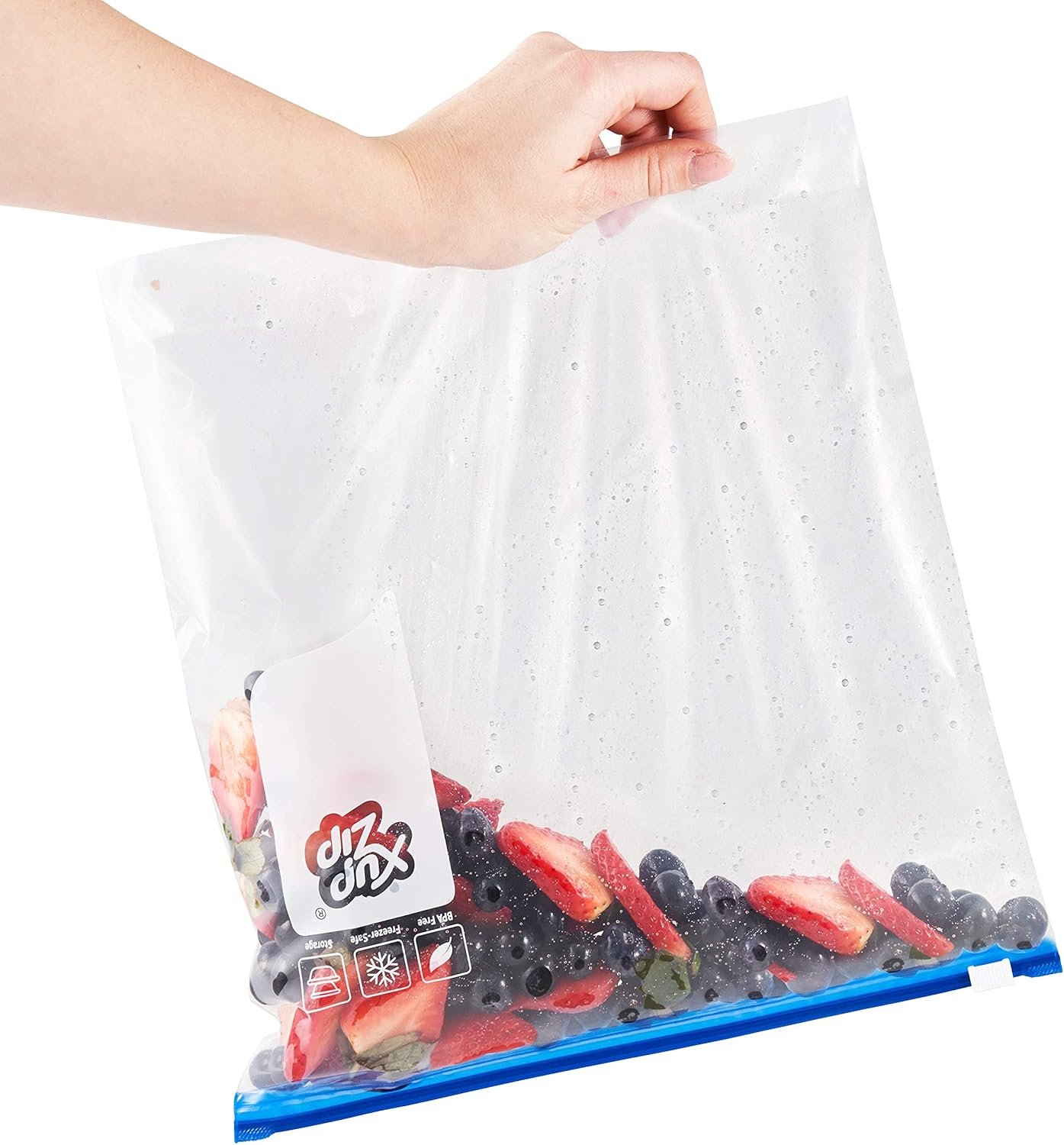 XupZip 4.55L Slider Freezer Bags with Airtight & Leakproof Smart Zip Seal – Reusable Food Bag with Expandable Bottom – 1.2 Gallon Heavy-Duty Large Zip-Lock Bags, 30 Pcs - Image 8