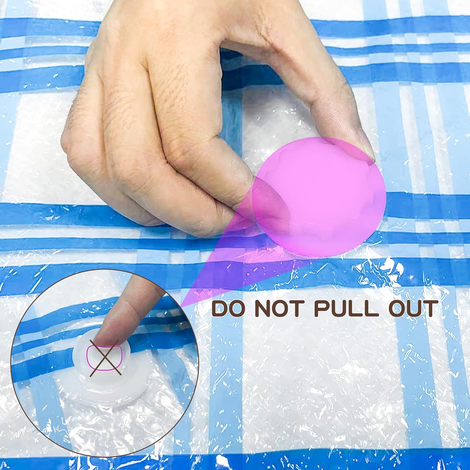 STORAGE MASTER Vacuum Storage Bags, 8-pack Jumbo Size Space Saver Bags 80% More Storage Space with Hand Pump (Jumbo 8 Pack) - Image 3