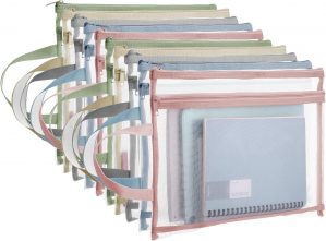 10 Pack Colored Mesh Zipper Pouch B...