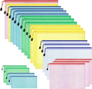 Plastic Zip Wallets, 22 Pcs Mesh Zi...