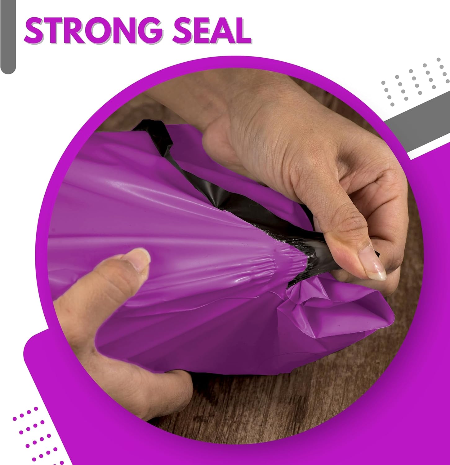 JeeJaan® 50 Pcs Purple Postage Bags 12x16 in Mailing Bags 305 x 405 mm Poly Mailers Parcel Bag Envelope Courier Shipping Waterproof and Tear-Proof Postal Mailer Courier Bag - Image 6