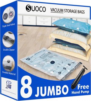 Vacuum Storage Bags 8 Jumbo, Space ...