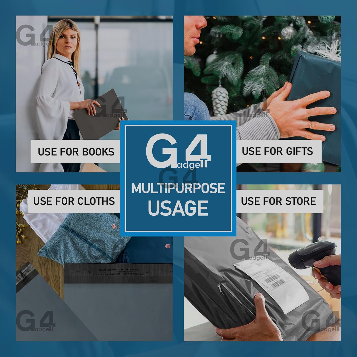 Poly Postal Mailing Bags Pack Of 50 9"X12" For Postage Packaging Bags For Mailing Or Posting Parecels Bag For Postages Strong Self Seal 100% Recyclable - Image 6