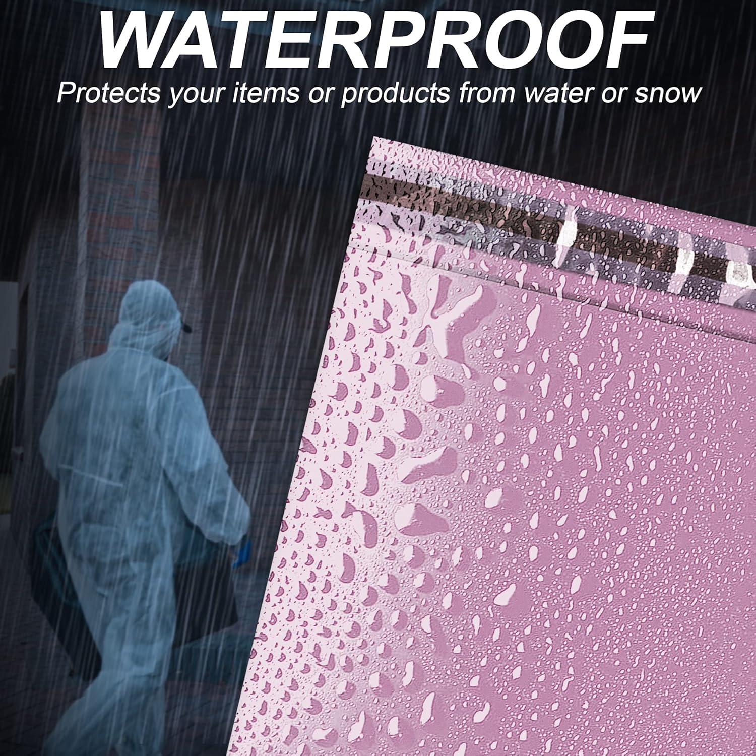 YUNJU 60 Mixed Plastic Mailing Bags Self Seal Mailing Bags for Clothes Mail Packaging Mailing Bags Hardened Secure Medium Mailers Assorted Sizes - Image 3