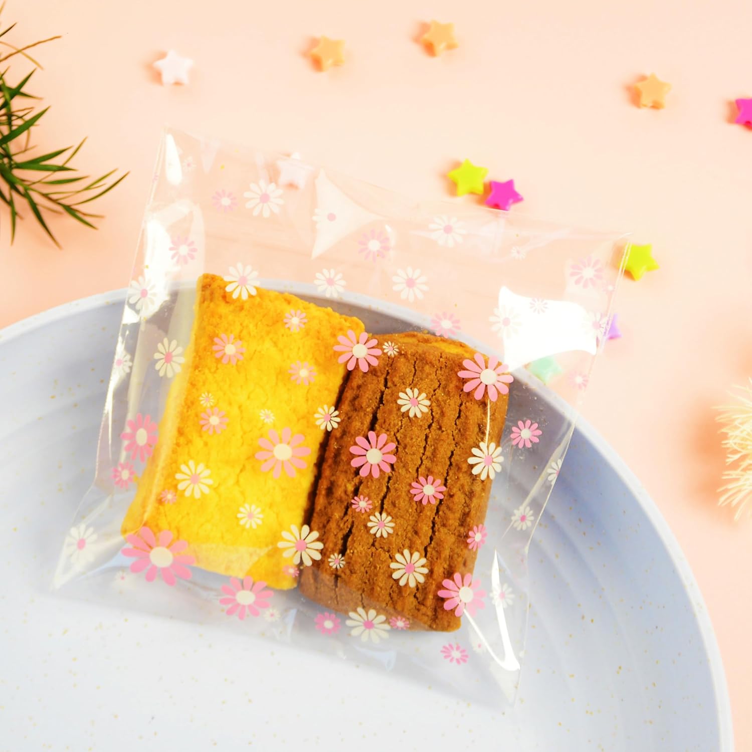 Cellophane Bags, Cookie Bags,Self Seal Sweet Bag & Glassine Bag,Opp Cellophane Bag Small for Food, Sweet,Biscuit, Candies,Cards,Gifts (10 x 10cm-100pcs) - Image 4
