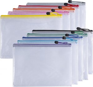 Pack of 10 A4 Assorted PVC Mesh Col...