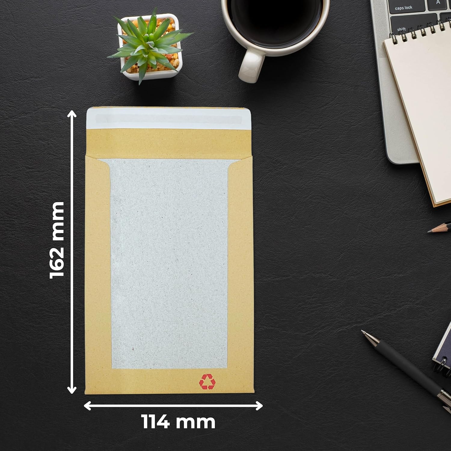 Double Dragon 50-Pack A6 C6 Manilla Hard Board Backed Envelopes | 162mm x 114mm | 'Please Do Not Bend' Printed | Padded & Tamper-Proof | Self-Seal Closure - Image 2