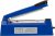 Impulse Heat Sealer Food Sealer Machines Film Sealing Machine for PP and PE Plastic Bag Sealer 300mm 350W Metal/ABS (Blue, 12″)