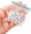30mm x 30mm – Pack of 100 Grip Seal Bags, Clear Resealable Storage Bags, Polythene Packaging for Food Storage, Jewellery