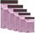 125 Assorted Mixed Pink Mailing Poly Postal Self Seal Bags 5 Sizes 25 from Each iSOUL Extra Small to Large Postage Packaging Assorted Mailers Posting Shipping Post Parcels Package Bags