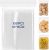 GAOHUI 100Pcs Grip Seal Bags, 10x15cm Clear Plastic Bags, Resealable Small Storage Pouches, Poly Zip Lock Bag for Kitchen Storage, Sweets, Seeds, Jewelry, Snacks