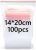 14x20cm Resealable Clear Plastic Bags, 100Pcs Small Grip Seal Bags, Thickening and Durable, Sealable for Kitchen Storage, Office Supplies, Stationery Storage ect