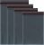100 Mixed Mailing Poly Postal Self Seal Bags 4 Sizes 25 from Each iSOUL Small to Large Mailing Bags Postage Packaging Assorted Mailers Posting Shipping Post Parcel Package Bags (Black/Grey)