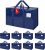 Moving Bags 93 L, 8-Pack Storage Bags with Zipper & Handles, Heavy Duty Large Moving Boxes, Moving Totes, Blue Packing Bags for Travel Duffle College Dorm or Christmas Tree