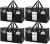 TAILI Moving Bags Extra Large Heavy Duty 4 Pack Storage Bags with Zips, Clear Window & Reinforced Handles, Black Storage Bags with Lid for Clothes,Moving,Travel,Beddings,Duvets